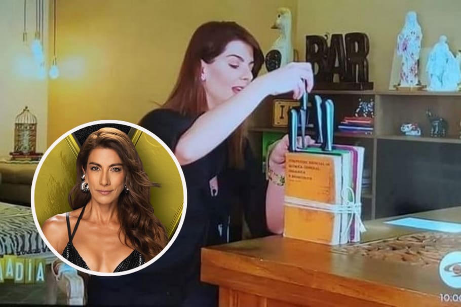 El portacuchillos de Carolina Cruz hecho de libros sigue siendo un tema controversial, por ello, Andrea Serna salió en defensa de su amiga. ¿Qué dijo?