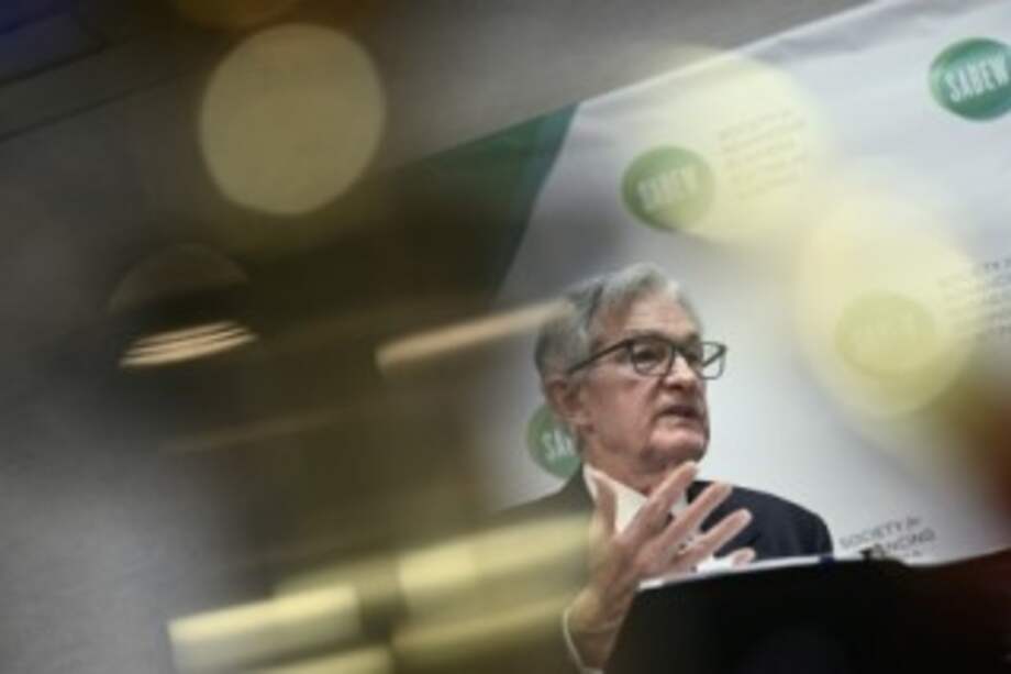 Jerome Powell, presidente de la Fed, dio un discurso este viernes en el cual se refirió a la nueva ola de aranceles impuesta por Donald Trump esta semana. / AFP