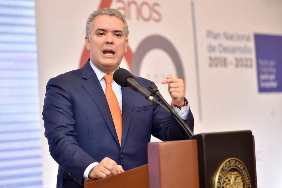 El presidente Iván Duque presentó este miércoles en el Hotel Tequendama los lineamientos de hoja de ruta en el Gobierno. / SIG