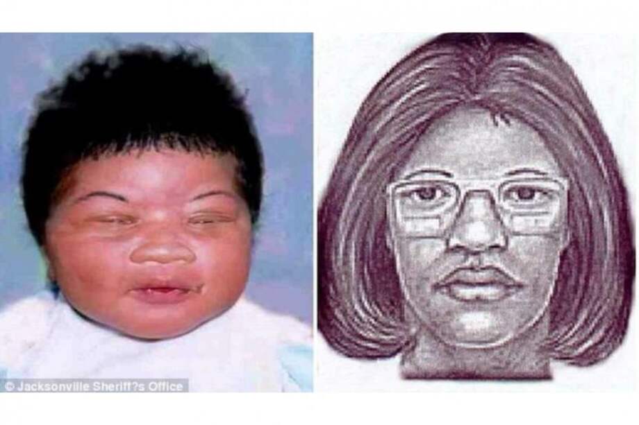 Kamiyah Mobley (izquierda / imagen recreada por la policía), fue secuestrada por una mujer que se hizo pasar por enfermera (derecha). / Policía de Jacksonville