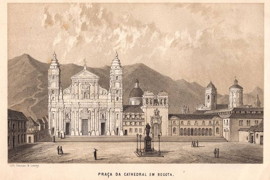 Plaza de Bolívar. 1866. Relación de un viaje. Academia Colombiana de Historia.