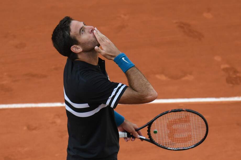 Juan Martín del Potro ocupa actualmente el sexto lugar en el escalafón mundial. / AFP