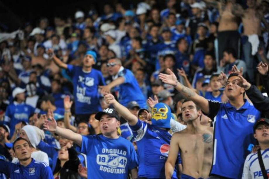 Hinchas de Millonarios. / Andrés Torres