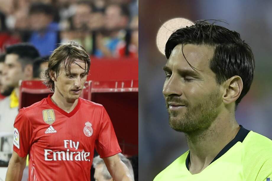 Luka Modric y Lionel Messi. / EFE