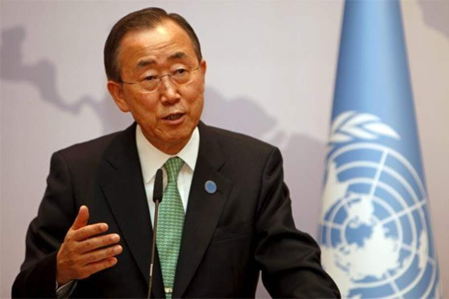 El secretario general de la ONU, Ban Ki-moon.