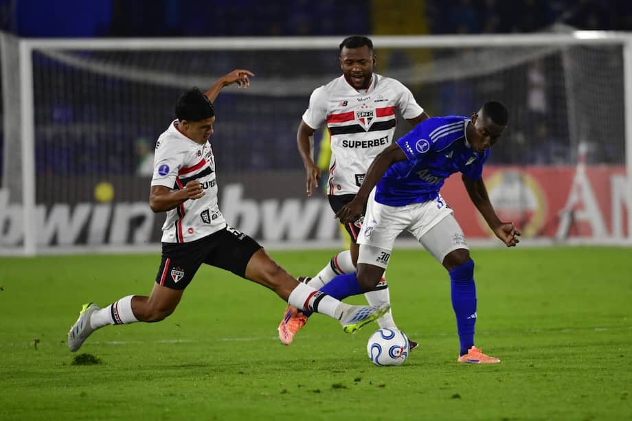 Sao Paulo y Millonarios, en El Campín de Bogotá.