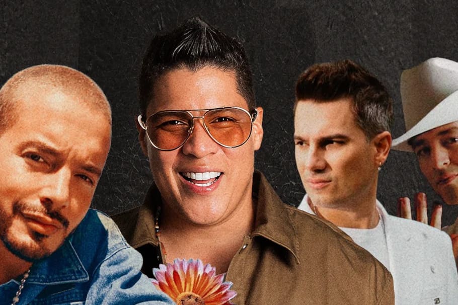 J Balvin, Rafa Pérez, Pipe Bueno y Luis Alfonso.
