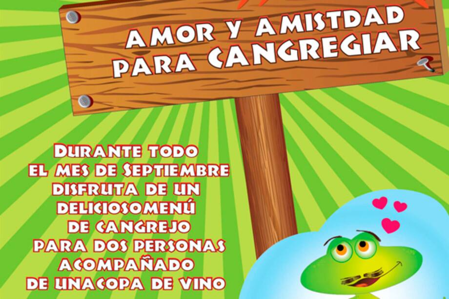 El restaurante Parque Safari propone cangrejiar en amor y amistad