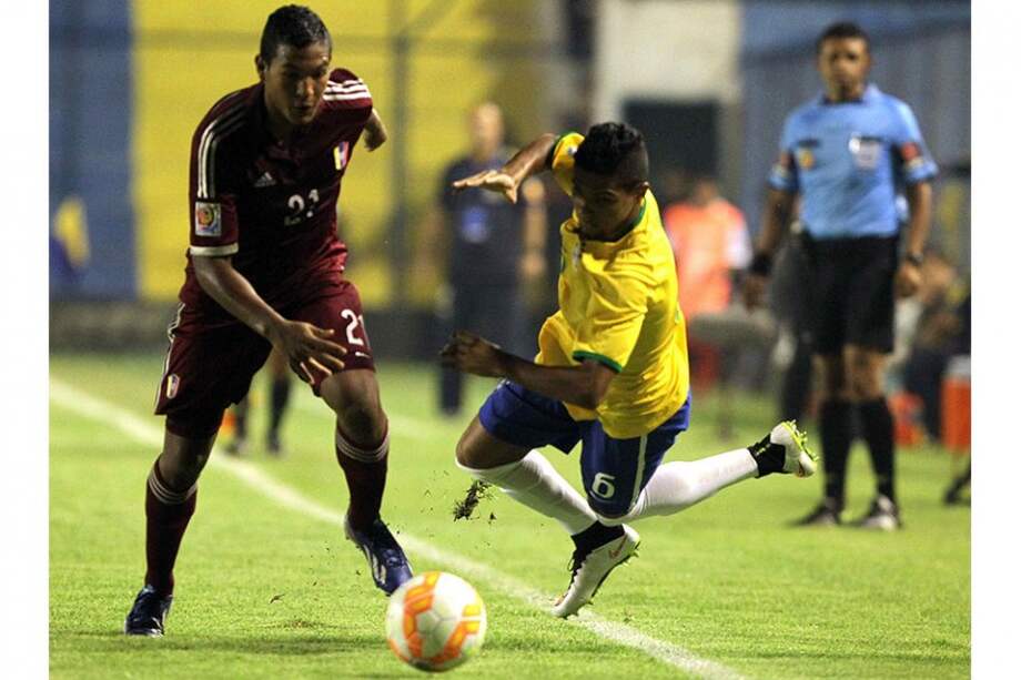 Venezuela venció a Brasil en el sudamericano sub-17. Foto: AFP