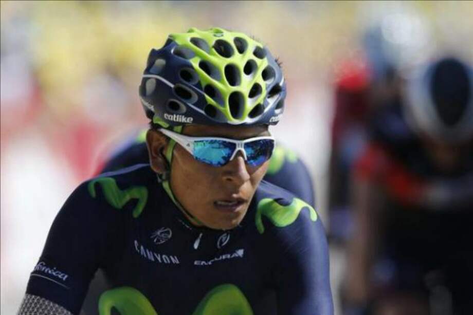 Nairo Quintana, líder del equipo Movistar en el Tour de San Luis. / EFE