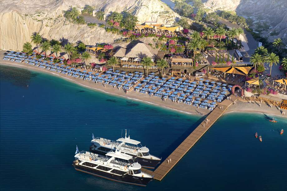 Royal Beach Club Santorini.