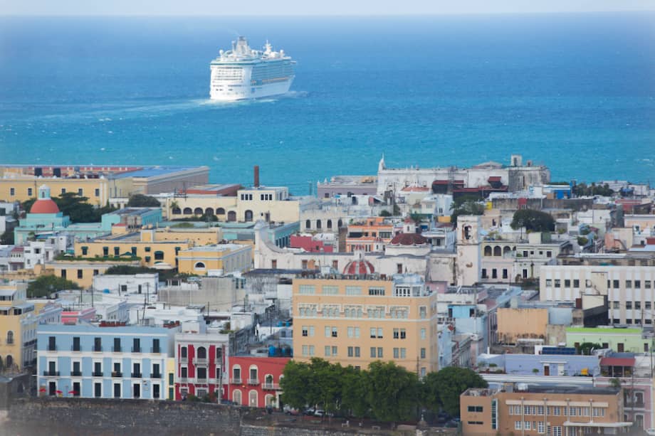 Panorámica de la isla de Puerto Rico.