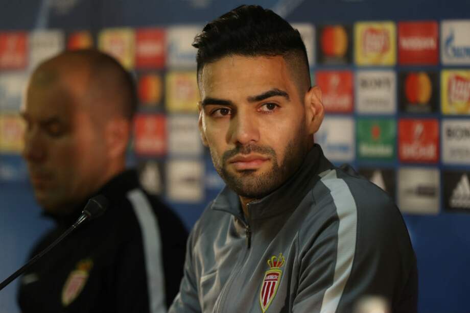 Radamel Falcao García, delantero del Mónaco. / AFP