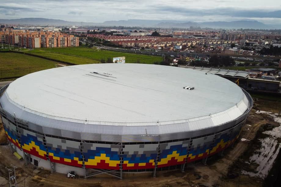 Velódromo de Mosquera en construcción.