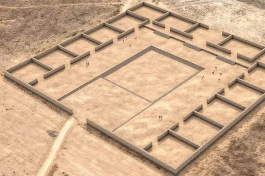 Así estaría distribuido el templo construido hace más de 1.400 años.
