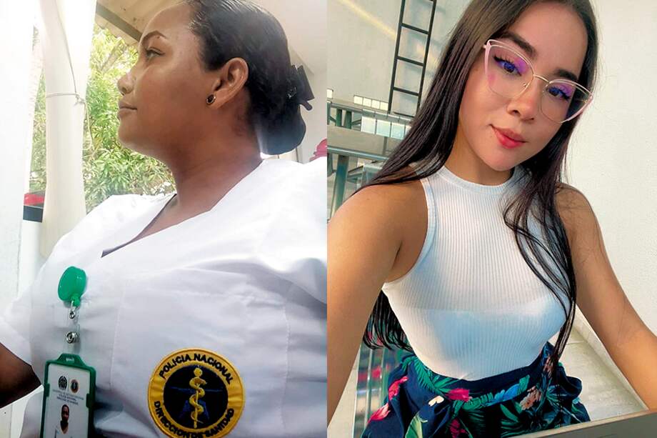 Jesica Puentes (izq.) y Daniela de la Ossa.