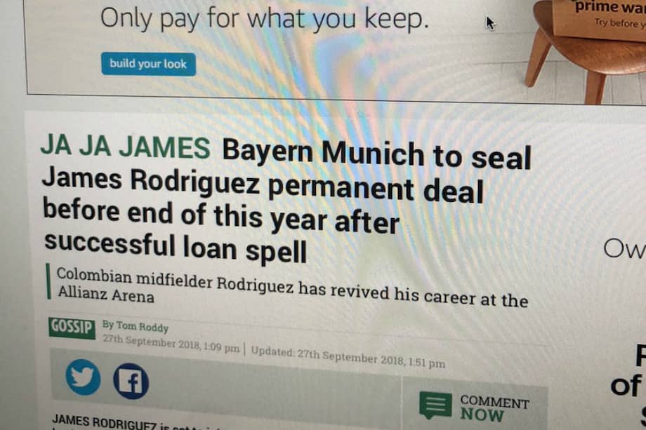 El titular de la nota fue cambiado horas después de que fuera publicada. / Tomada de Twitter