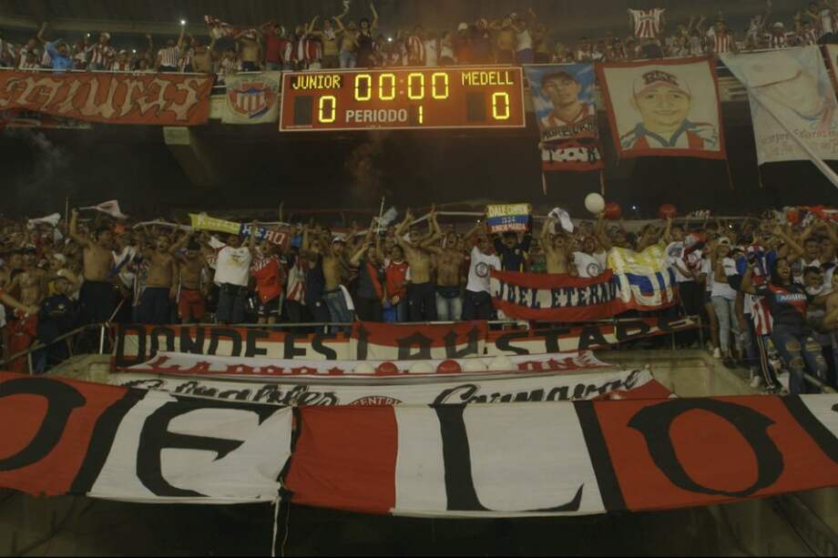 La Banda de Los Kuervos, del Atlético Júnior, es protagonista del documental. / Cortesía
