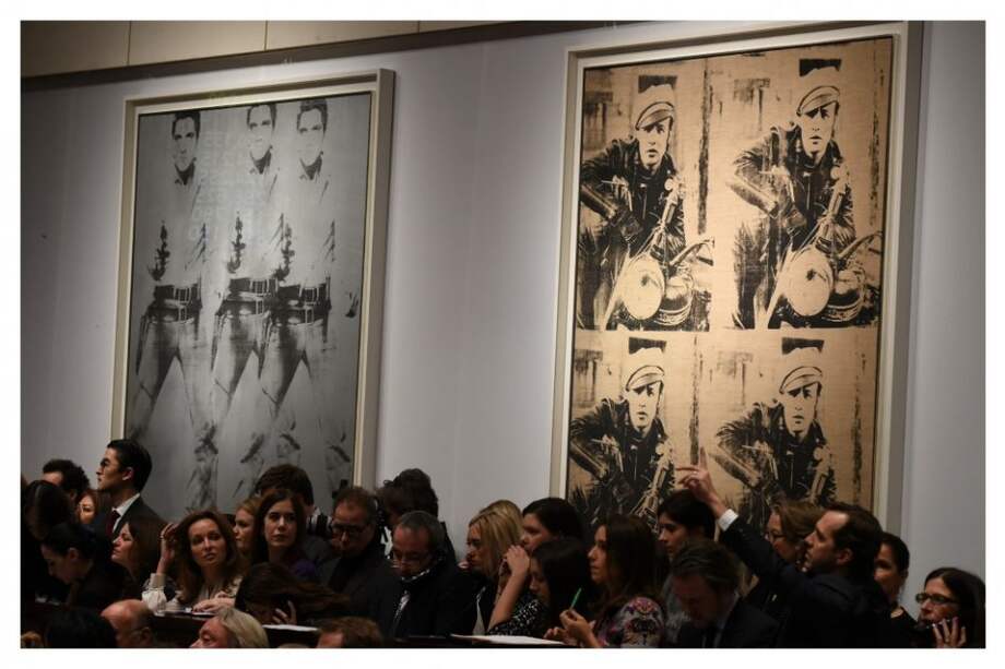 Las obras "Triple Elvis" y "Four Marlons".