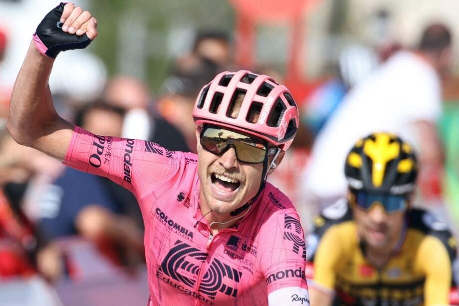 Magnus Cort Nielsen completo su tercera victoria de etapa en la Vuelta a España.