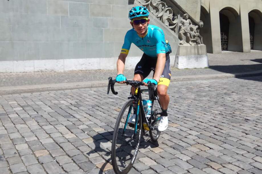 Miguel Ángel López, líder del equipo Astana en el Tour de Suiza. / Astana