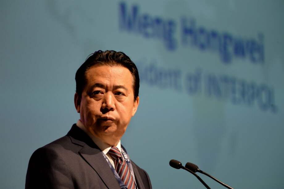 El chino Hongwei Meng era vicesecretario de seguridad chino cuando fue elegido al frente de Interpol en noviembre de 2016 en sustitución de la francesa Mireille Ballestrazzi. / AFP