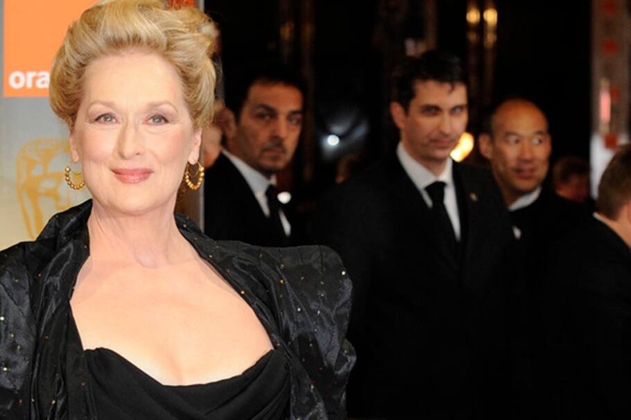 PHOTO:STEVE FINN 07968894444
PIC SHOWS:Meryl Streep Arriving At The Annual Bafta Awards Ceremony.Royal Opera House.Covent Garden.London .Uk 12/02/12