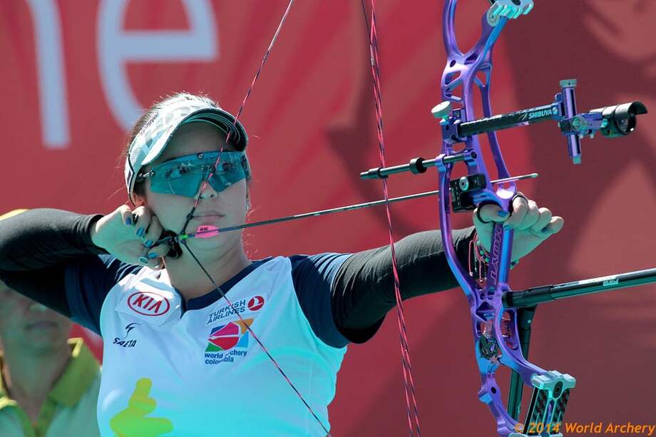 La colombiana Sara José López ganó la gran final de la Copa Mundo de Tiro con Arco, en Suiza. /www.worldarchery.org