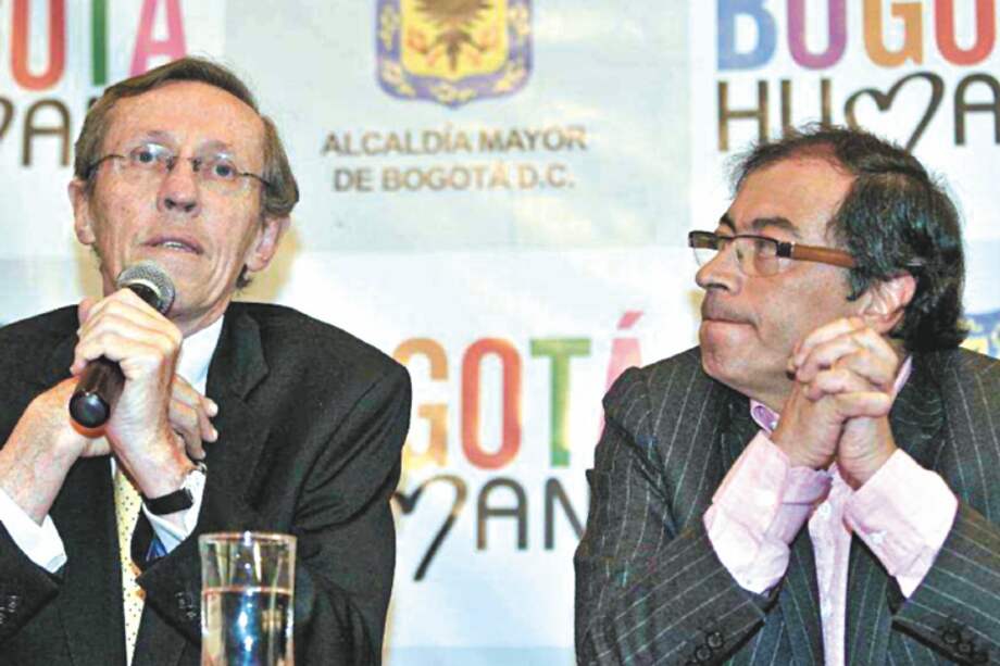 Antonio Navarro y Gustavo Petro ya trabajaron juntos en la Alcaldía de Bogotá. / Archivo
