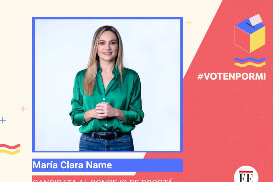 Maria Clara Name, candidata al Concejo de Bogotá.