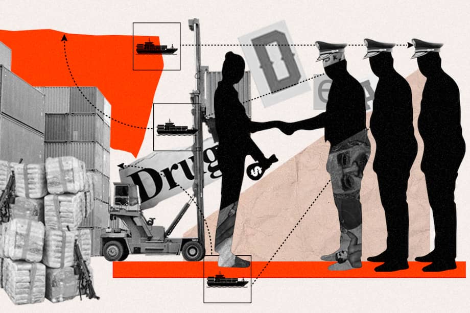 La DEA denunció a los oficiales de la Policía el pasado 23 de mayo de 2023./ Ilustración Eder Leandro Rodríguez.