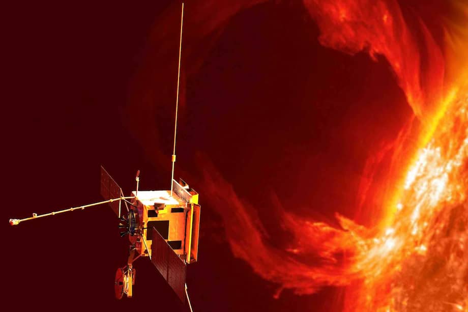 La sonda espacial europea Solar Orbiter proporciona imágenes del Sol, incluyendo observaciones de lo que, desde nuestra perspectiva, es su cara oculta. ESA / AOES