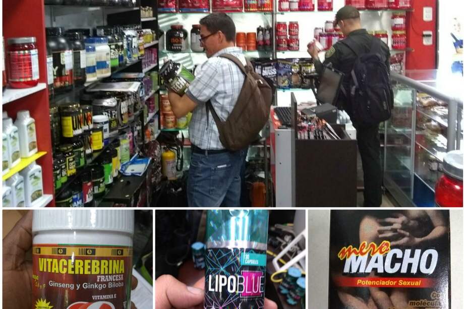 Estos son algunos de los productos decomisados por el Invima / Cortesía Invima