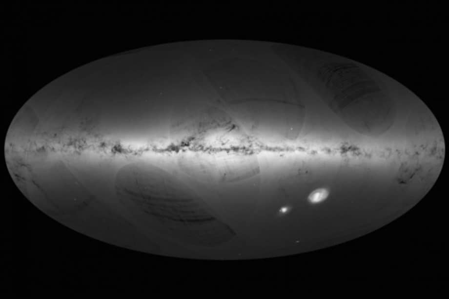 Primer mapa del cielo de Gaia. /Agencia Espacial Europea
