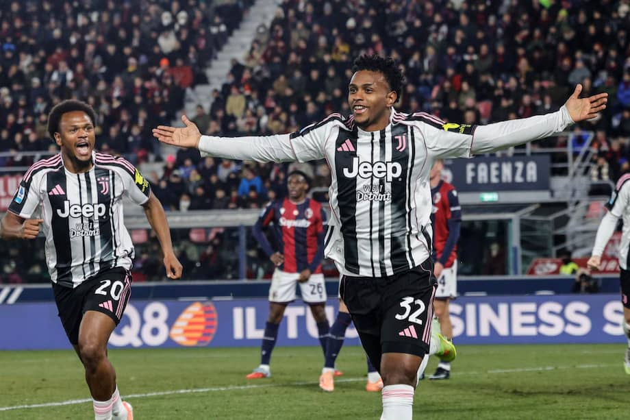 El colombiano Juan David Cabal le dio la victoria a la Juventus este domingo en su visita a Bologna.