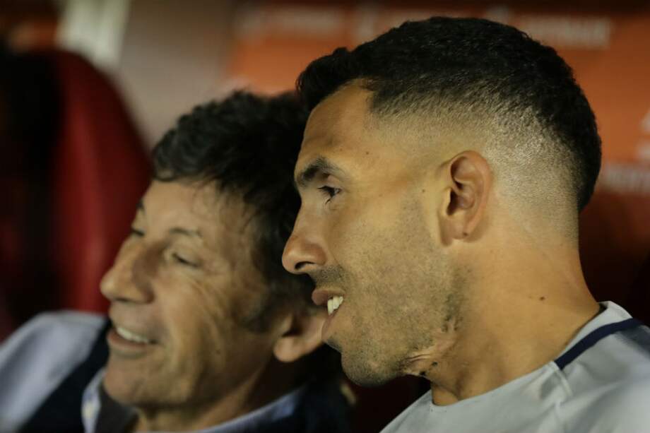 Carlos Tevez, delantero de Boca Juniors. / AFP