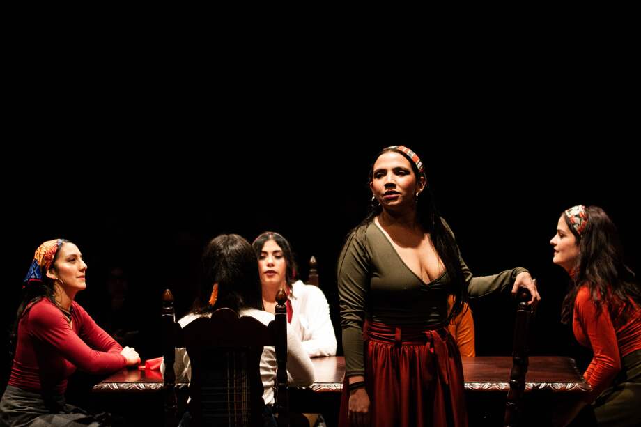 Puesta en escena de la obra “Las Marías”.
