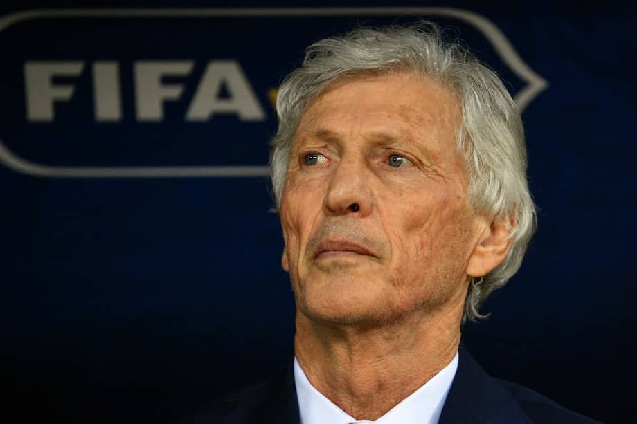 José Pékerman, entrenador de la selección de Colombia. / AFP