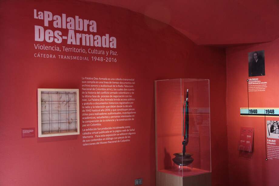 Parte de la exposición "La palabra des-armada". / Cortesía