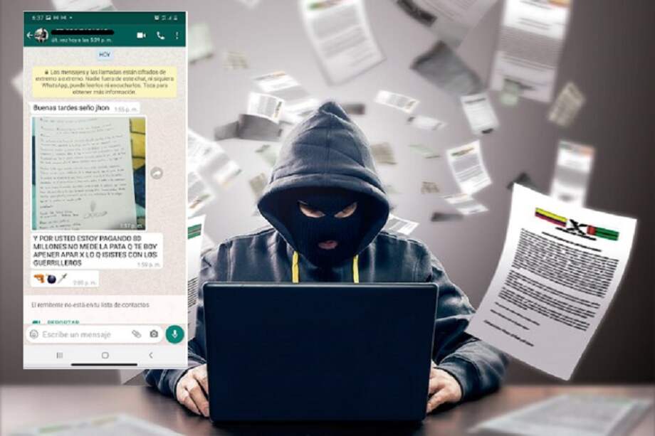 En el mensaje que le llegó vía WhatsApp a Jhon León le anuncian que están pagando $80 millones por su cabeza.