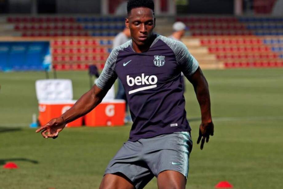 Yerry Mina, defensor colombiano. / Barcelona FC