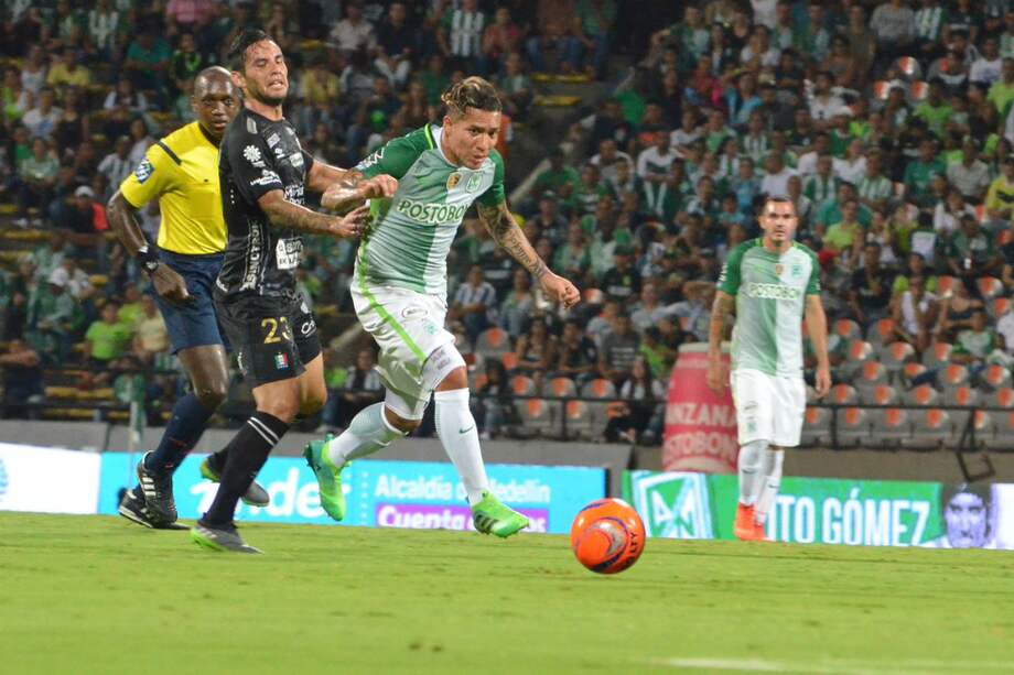 Dayro Moreno, el autor del gol que le dio el triunfo al club verdolaga. / @nacionaloficial