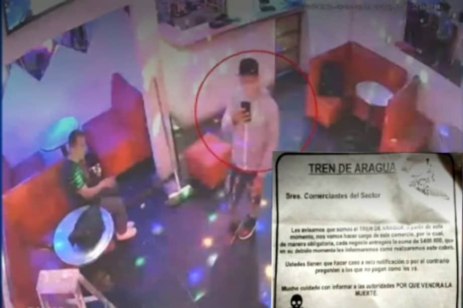 Uno de los delincuentes quedó registrado en el local de una víctima. Imagen Noticias Caracol.