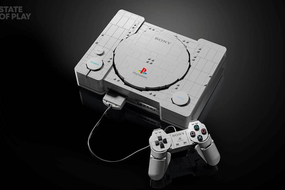 Set de construcción de la PlayStation 1 en LEGO.