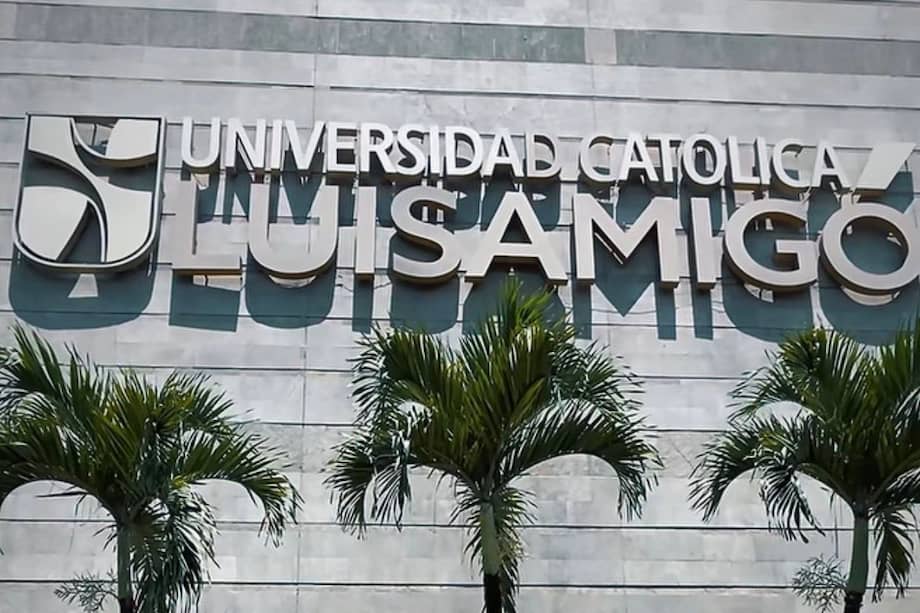 Instalaciones de la Universidad Católica Luis Amigó, centro de las recientes movilizaciones estudiantiles en rechazo a las violencias basadas en género.
