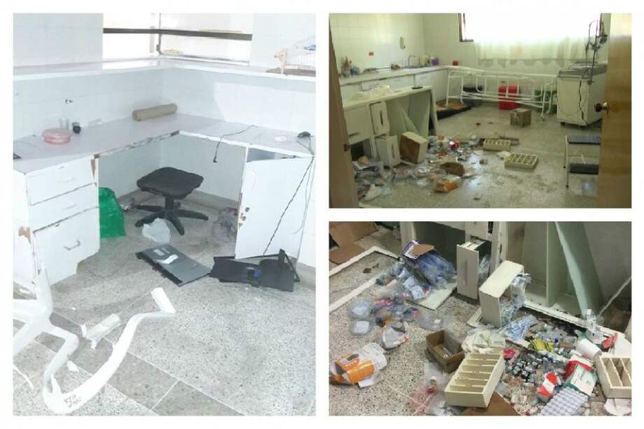 Así fue como un hombre borracho destruyó puesto de salud de La Playa de Belén, Norte de Santander