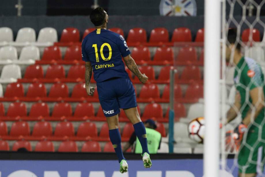 Edwin Cardona, volante colombiano de Boca Juniors de Argentina. / EFE