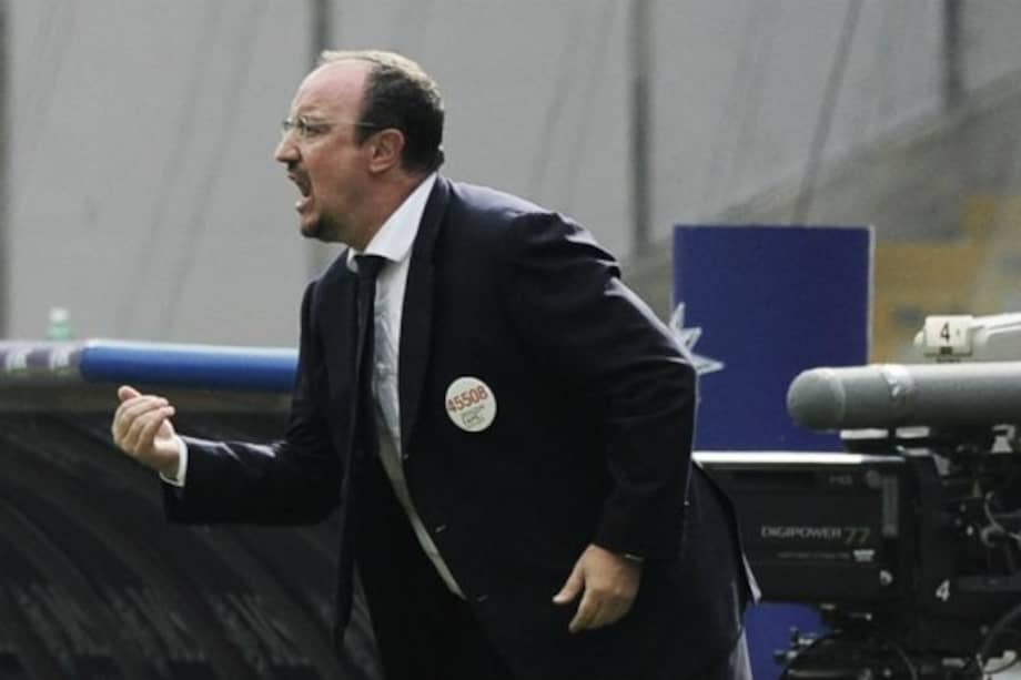 Rafael Benítez, técnico del Napoli. Foto: AFP