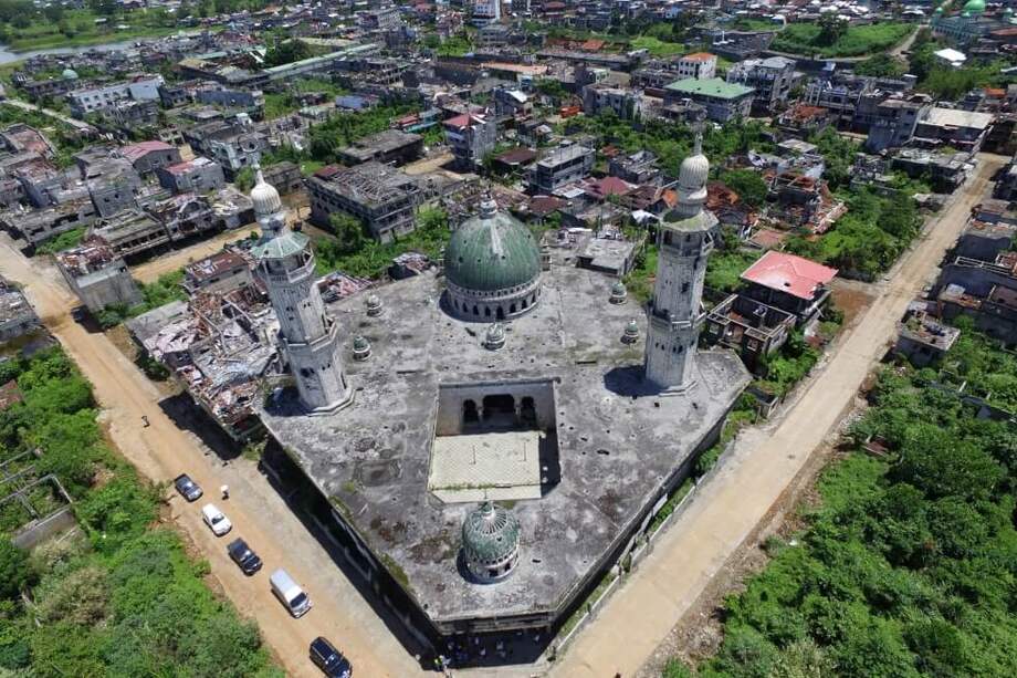 Vista aérea de la ciudad de Malawi dos años después de la invasión yihadista. / AFP