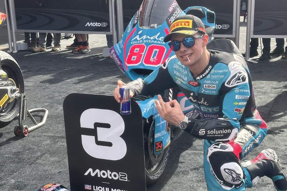 Podio y remontada: David Alonso volvió a destacar en el GP de Portugal en Moto2